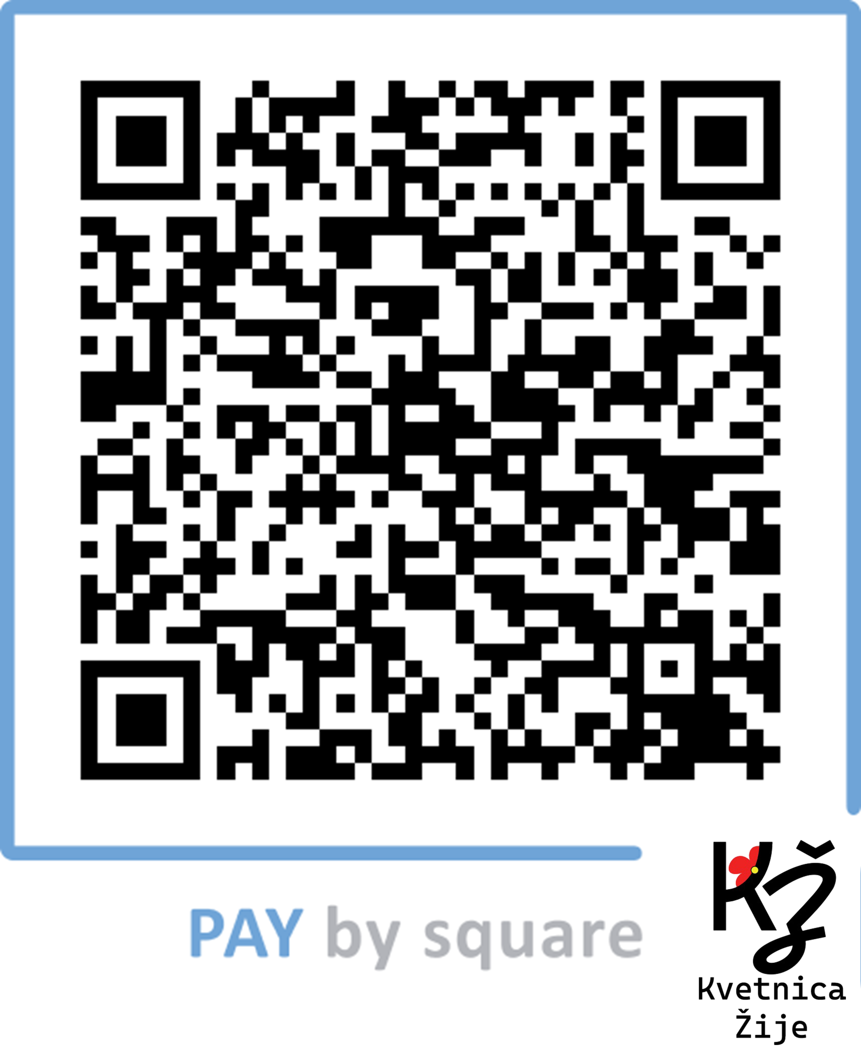 QR kód ľubovoľná suma
